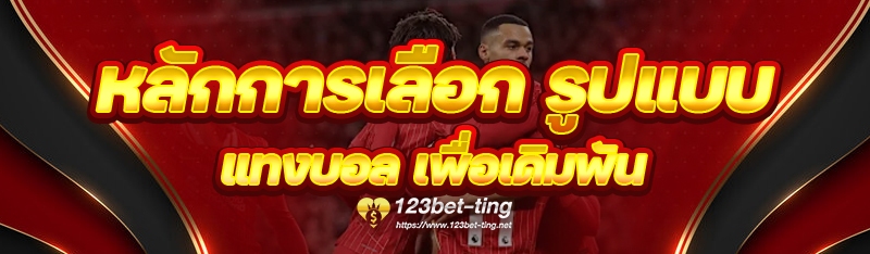 หลักการเลือก รูปแบบแทงบอล เพื่อเดิมพัน