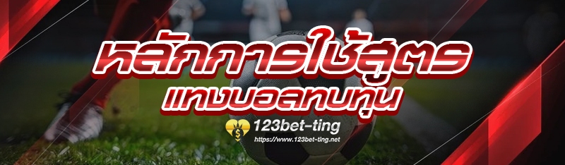 หลักการใช้สูตร แทงบอลทบทุน